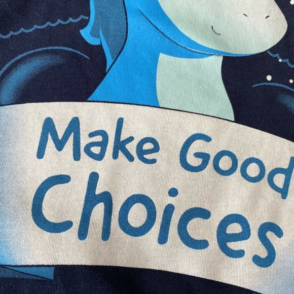 Unstable Unicorns TeeTurtle Juniors L Make Good Choices Adult Graphic Tee - Picture 5 of 12